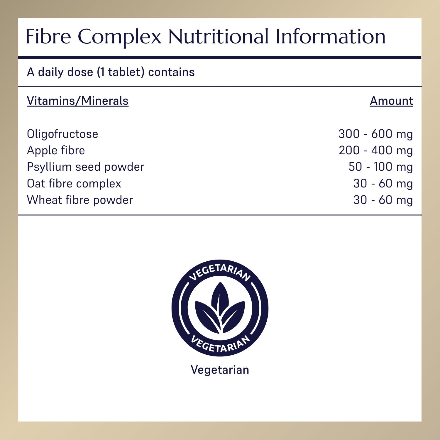 Fibre Complex 45 days